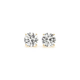 2 cttw Certified IGI Lab Grown Round Diamond Earrings 14k Yellow Gold (G/VS2) thumbnail 1