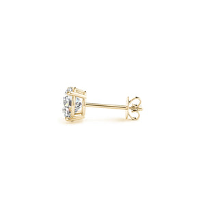 2 cttw Certified IGI Lab Grown Round Diamond Earrings 14k Yellow Gold (G/VS2)