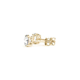 2 cttw Certified IGI Lab Grown Round Diamond Earrings 14k Yellow Gold (G/VS2) thumbnail 4