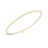 14K Two Tone Gold Pallina Bead Bracelet (2.10 mm) thumbnail 1