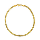 14k Yellow Gold Bismark Bracelet (2.50 mm) thumbnail 2
