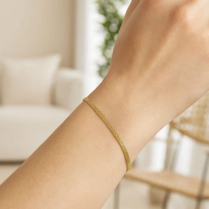 14k Yellow Gold Bismark Bracelet (2.50 mm)