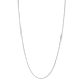 Sterling Silver Rhodium Plated Oval Snake Chain (3.30 mm) thumbnail 2