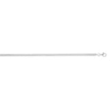 Sterling Silver Rhodium Plated Oval Snake Chain (3.30 mm) thumbnail 3