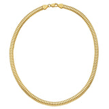 14K Yellow Gold Lite Oval Snake Chain (6.50 mm) thumbnail 3