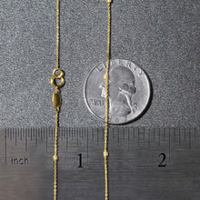 Load image into Gallery viewer, Bead Links Pendant Chain in 14k Yellow Gold (1.50 mm)