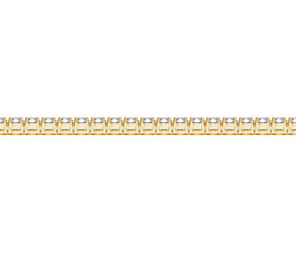 Lab Grown Round Diamond Tennis Bracelet in 14k Yellow Gold(5 cctw  F/G  VS2/SI1)