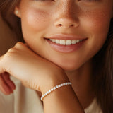 Lab Grown Round Diamond Tennis Bracelet in 14k Yellow Gold(5 cctw  F/G  VS2/SI1) thumbnail 7