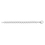 Sterling Silver Rhodium Plated Bold Bead Necklace thumbnail 3