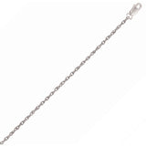 14k White Gold Machine Rope Chain (1.10 mm) thumbnail 1