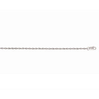 14k White Gold Machine Rope Chain (1.10 mm)