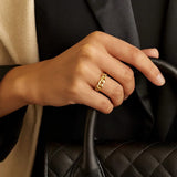 14K Yellow Gold Curb Ring thumbnail 4
