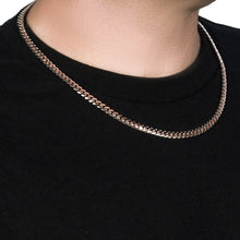 Load image into Gallery viewer, 14k Rose Gold Classic Miami Cuban Solid Chain (6.10 mm)