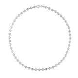 Sterling Silver Rhodium Plated Moon Cut Bead Chain (6.00 mm) thumbnail 3