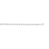 Sterling Silver Rhodium Plated Moon Cut Bead Chain (6.00 mm) thumbnail 4