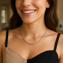 Sterling Silver Rhodium Plated Round Cable Chain (2.60 mm)