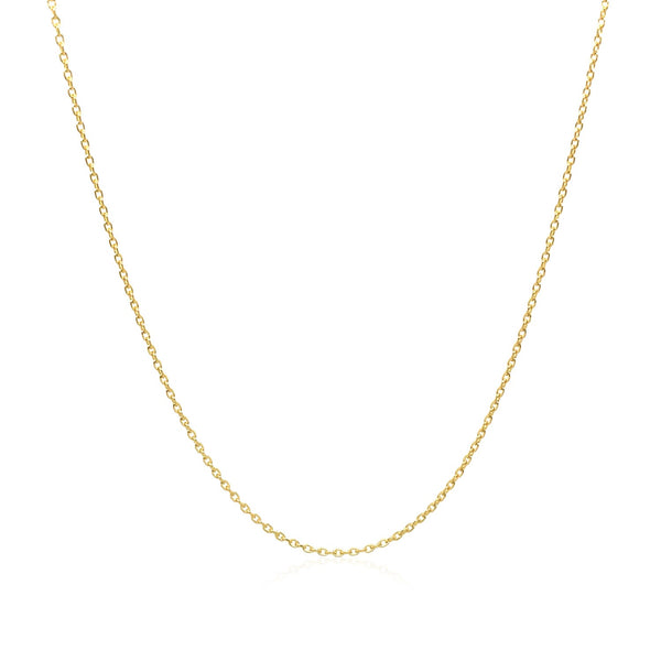 Adjustable Cable Chain in 14k Yellow Gold (0.97 mm)