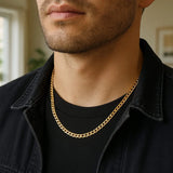 14k Yellow Gold Light Gourmette Chain (4.10 mm) thumbnail 4