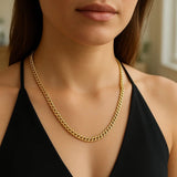 14k Yellow Gold Light Gourmette Chain (4.10 mm) thumbnail 5