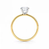 1.50Ct Radiant Lab Grown IGI G/VS1 Diamond Ring in 14K Yellow Gold thumbnail 4