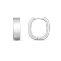 925 sterling silver round hoop ring with smooth polished band