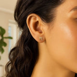 14k Yellow Gold Scorpio Stud Earrings thumbnail 3