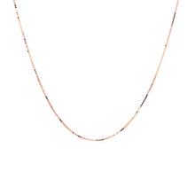 Load image into Gallery viewer, 14k Rose Gold Classic Box Chain (0.45 mm)