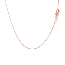 Load image into Gallery viewer, 14k Rose Gold Classic Box Chain (0.45 mm)