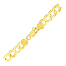 Load image into Gallery viewer, 10k Yellow Gold Curb Bracelet (7.00 mm)