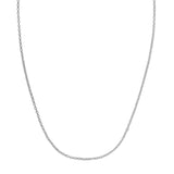 Double Extendable Cable Chain in 14k White Gold (1.40 mm) thumbnail 2