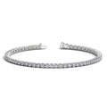 14K white gold tennis bracelet with round F/G diamond stones