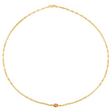 14K Yellow Gold Citrine Mirrored Chain (2.20 mm) thumbnail 2