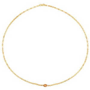 14K Yellow Gold Citrine Mirrored Chain (2.20 mm)