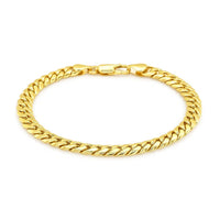 14k Yellow Gold Semi Solid Miami Cuban Bracelet (6.60 mm)