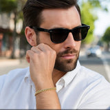 10k Yellow Gold Semi Solid Miami Cuban Bracelet (5.00 mm) thumbnail 2