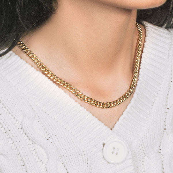 10k Yellow Gold Semi Solid Miami Cuban Chain (6.10 mm)