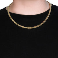 10k Yellow Gold Semi Solid Miami Cuban Chain (6.10 mm)
