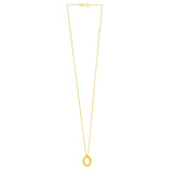 14K Yellow Gold Helium Initial O Pendant thumbnail 2
