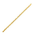 14K yellow gold cable link chain in a 6.1 mm gauge