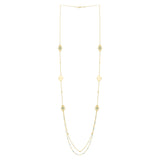 Long Hamsa Necklace in 14K Yellow Gold thumbnail 2