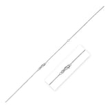 Double Extendable Bead Chain in 14k White Gold (1.00 mm) thumbnail 1