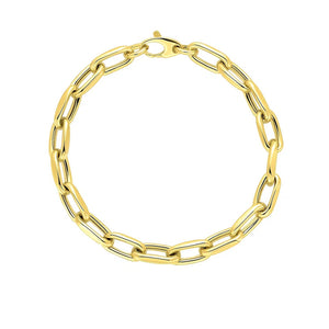 14k Yellow Gold French Cable Link Bracelet  (6.00 mm)