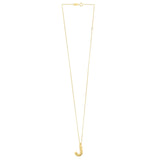 14K Yellow Gold Helium Initial J Pendant thumbnail 2