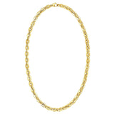 14K Yellow Gold Mirror Rolo Link Chain Necklace (7.30 mm) thumbnail 2