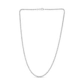 Moon Cut Bead Chain in 14k White Gold (2.50 mm) thumbnail 2