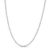 Moon Cut Bead Chain in 14k White Gold (2.50 mm) thumbnail 3