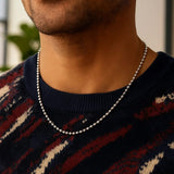 Moon Cut Bead Chain in 14k White Gold (2.50 mm) thumbnail 5