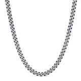 Sterling Silver Gunmetal Finish Miami Cuban Link Chain (7.00 mm) thumbnail 1