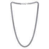 Sterling Silver Gunmetal Finish Miami Cuban Link Chain (7.00 mm) thumbnail 2