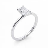 1 Carat Radiant Lab Grown IGI G/VS1 Diamond Solitaire Ring in 10K White Gold thumbnail 2